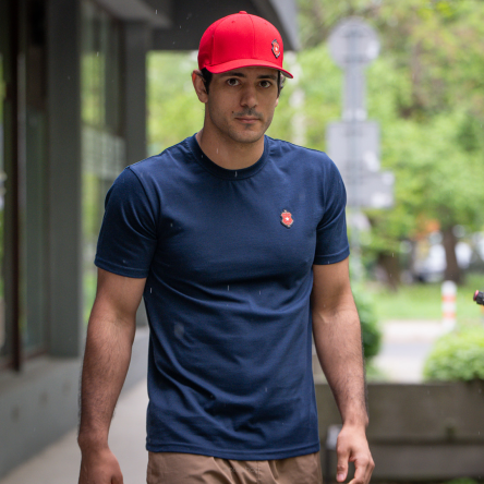 T-shirt granatowy 