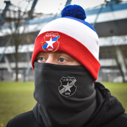 Komin polarowy z haftem 