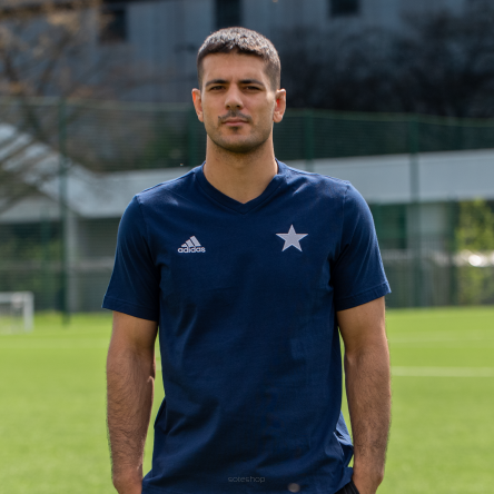 Koszulka bawełniana ADIDAS GWIAZDA granatowa
