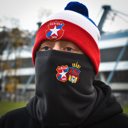 Komin polarowy z haftem 