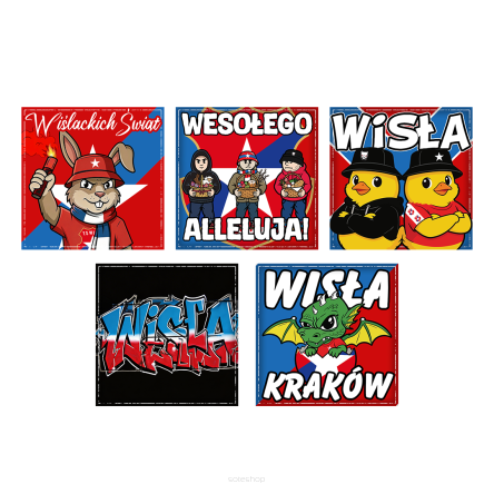 Vlepki 74 seria TS Wisła(pakiet 30 sztuk) ŚWIĄTECZNA