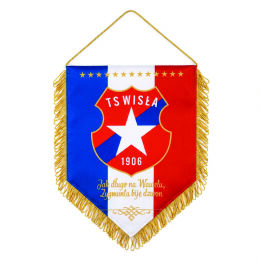 Proporzec pięciokątny "WISŁA KRAKÓW" DUŻY