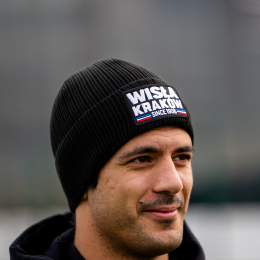 Czapka prążkowana czarna z naszywką "WISŁA SINCE 1906"