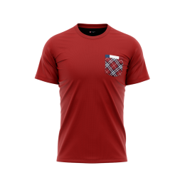 T-shirt "Kieszonka" czerwony