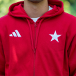 Bluza rozpinana z kapturem ADIDAS czerwona 